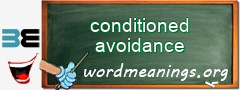 WordMeaning blackboard for conditioned avoidance